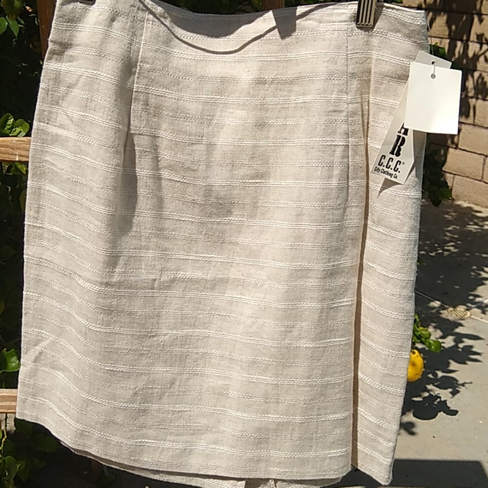 Star CCC Linen Look Pencil Skirt NWT Size 13